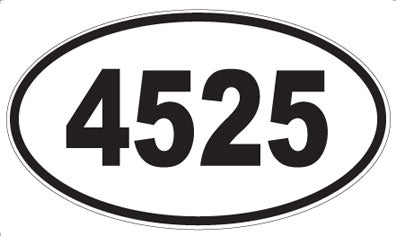 4525 - Oval Sticker