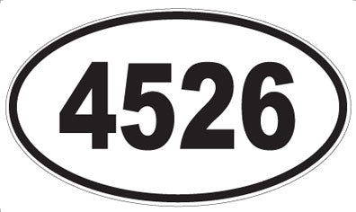 4526 - Oval Sticker