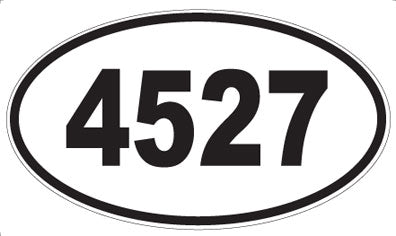 4527 - Oval Sticker