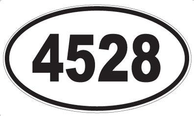 4528 - Oval Sticker