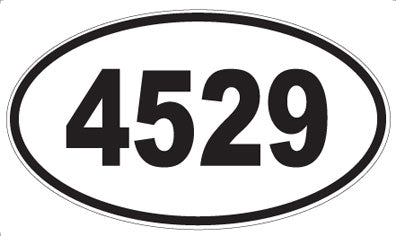 4529 - Oval Sticker