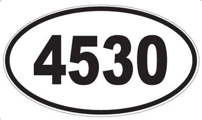 4530 - Oval Sticker