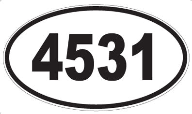 4531 - Oval Sticker