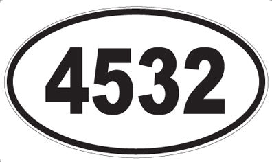 4532 - Oval Sticker