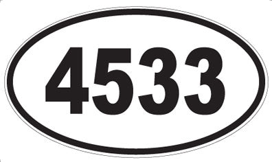 4533 - Oval Sticker