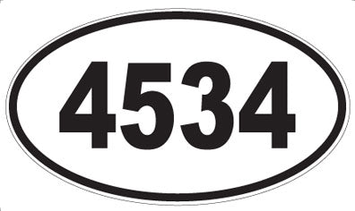 4534 - Oval Sticker