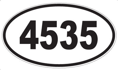4535 - Oval Sticker