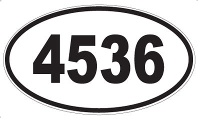 4536 - Oval Sticker
