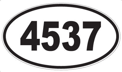 4537 - Oval Sticker