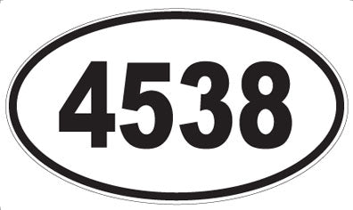 4538 - Oval Sticker