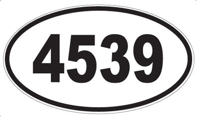 4539 - Oval Sticker