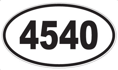 4540 - Oval Sticker