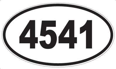 4541 - Oval Sticker