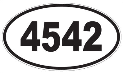 4542 - Oval Sticker