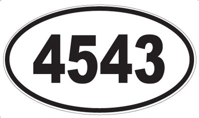 4543 - Oval Sticker
