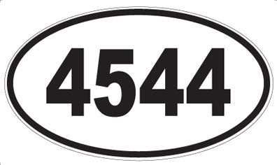 4544 - Oval Sticker