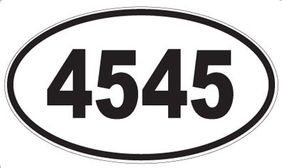 4545 - Oval Sticker