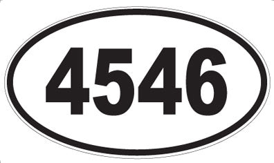 4546 - Oval Sticker