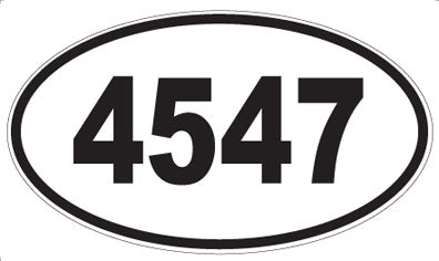 4547 - Oval Sticker