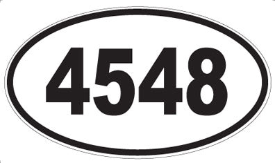 4548 - Oval Sticker
