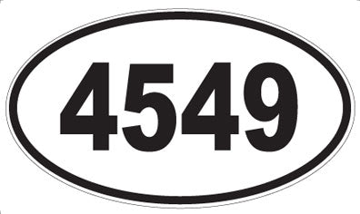 4549 - Oval Sticker
