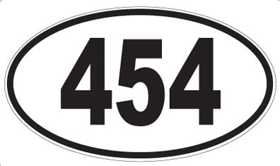 454 - Oval Sticker
