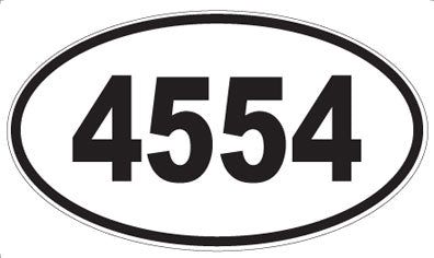 4554 - Oval Sticker