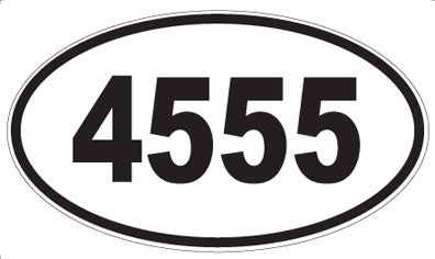 4555 - Oval Sticker
