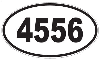 4556 - Oval Sticker