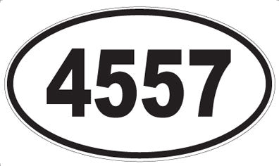 4557 - Oval Sticker