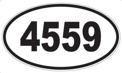 4559 - Oval Sticker