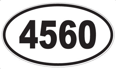 4560 - Oval Sticker