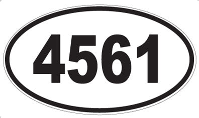 4561 - Oval Sticker