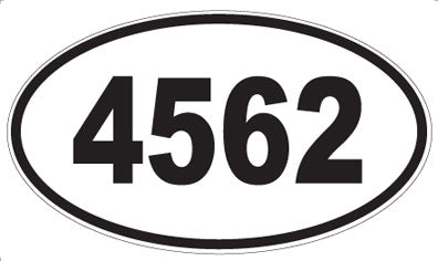 4562 - Oval Sticker