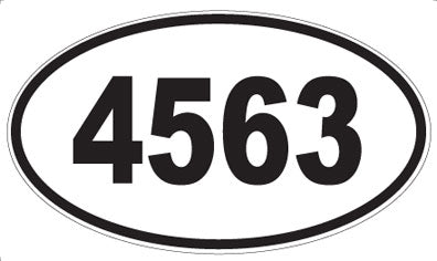 4563 - Oval Sticker
