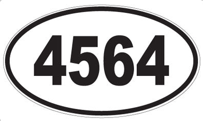4564 - Oval Sticker