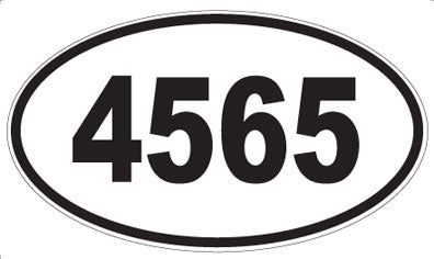 4565 - Oval Sticker