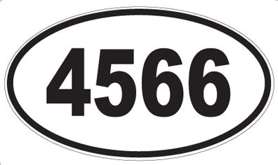 4566 - Oval Sticker