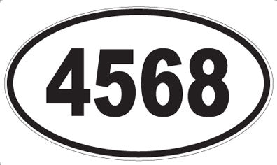 4568 - Oval Sticker