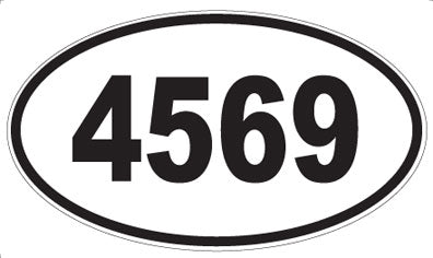 4569 - Oval Sticker