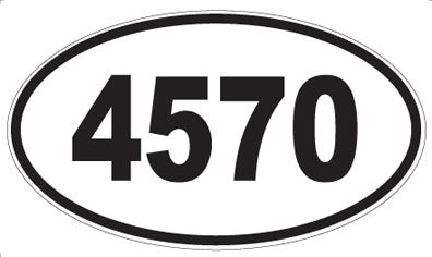4570 - Oval Sticker