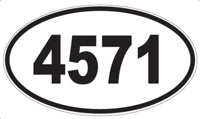 4571 - Oval Sticker
