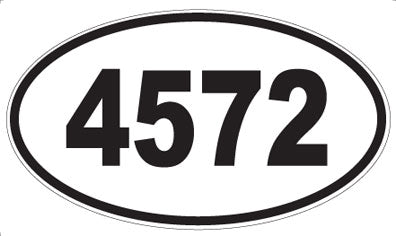 4572 - Oval Sticker