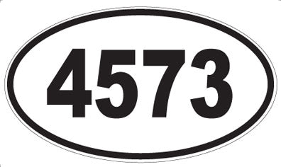 4573 - Oval Sticker