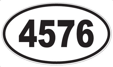 4576 - Oval Sticker