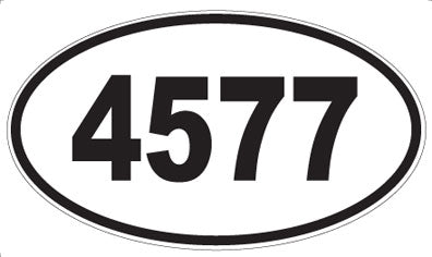 4577 - Oval Sticker
