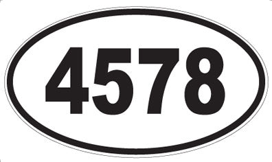 4578 - Oval Sticker