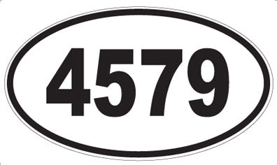 4579 - Oval Sticker