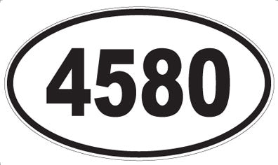 4580 - Oval Sticker