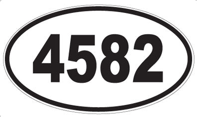 4582 - Oval Sticker
